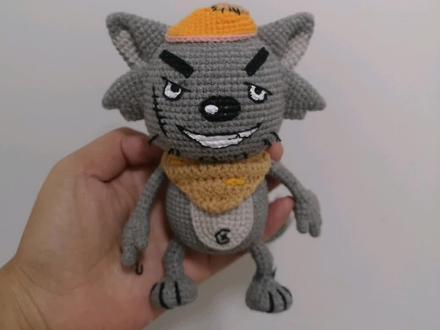 灰太狼图解来啦!记得点赞关注加收藏哦!#钩织#钩针图解分享