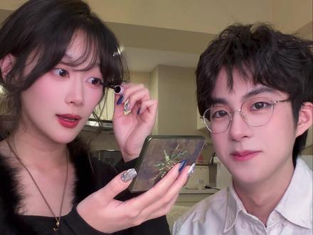 姐姐平时都化这么浓的妆吗 #姐姐平时都化这么浓的妆吗 #抽象 #清华大学 #情侣 #男朋友化妆