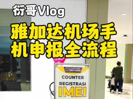 两分钟教你入境印尼如何申报手机#海外生活 #印尼攻略 #衍哥