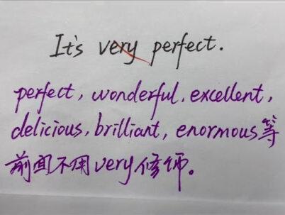 这些词已经表示”“很,非常...”的意思了,所以前面一般就不用加very #英语 #英语语法#英语口语