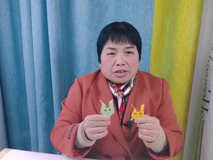 教大家折一只很可爱的小兔子头,很想学会并不难 #手工制作 #幼儿手工 #折纸 #折纸教程