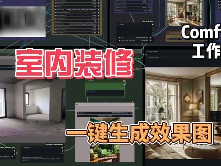 室内装修一键生成效果图ComfyUI工作流