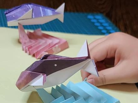 会游的鱼折纸玩具#折纸 #折纸教程 #手工折纸 #亲子手工 #抖音双十二好物狂欢季 #亲子折纸