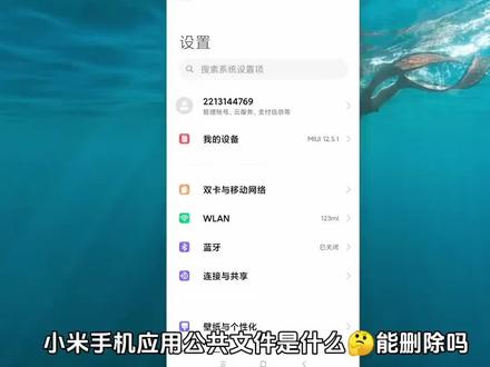 小米手机应用公共文件能删除吗 #应用公共文件 #手机技巧