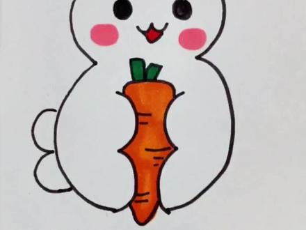 恭喜你哦学会了画兔子🐰,#简笔画 #画画 #一起学画画 #儿童简笔画