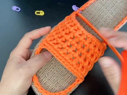 一根布条线就能钩双美美的拖鞋,方法简单,零基础也能一看就会