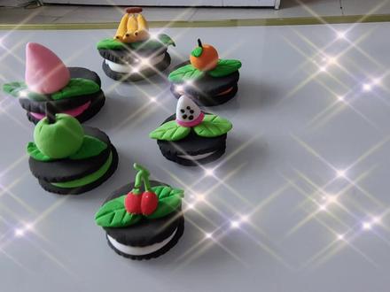 小妞今天做的奥利奥,超级简单哦,做起来吧!!!橡皮泥手工 #超轻粘土手工 #手工diy #橡皮泥手工 #解压玩具