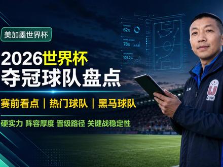 2026世界杯夺冠球队盘点 赛前看点,热门球队,黑马球队,硬实力,阵容厚度,晋级路径,关键战稳定性#赛前看点热门 #2026美加墨世界杯 #世界杯冠军