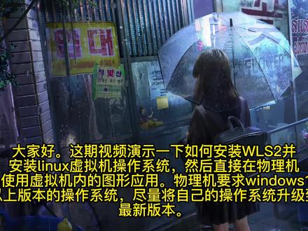 windows下安装WSL2及linux系统并调用图形应用! #WSL #linux #虚拟机 #编程开发