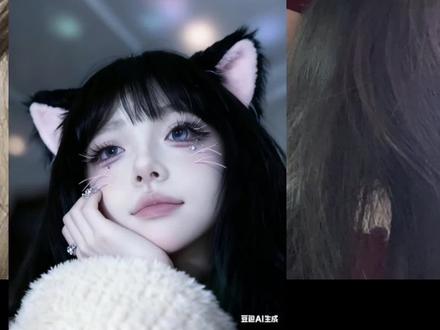 猫耳背景图ai指令,豆包 #解锁新壁纸 #小猫探头背景图 #豆包ai#豆包P图已经nextlevel了