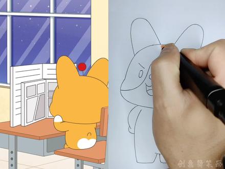 看动画学画柯小瓶#动漫#动画#儿童动画#画画#绘画