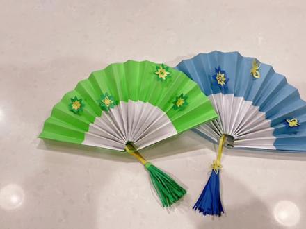 手工打造古风小扇子,扇走炎热,清凉一夏。 #手工折扇 #亲子手工 #古风扇子 #创意手工