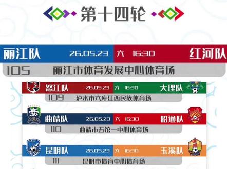 滇超联赛赛程有调整,注意时间!#滇超赛程 #滇超足球联赛 #滇超红河队 #云南省城市足球 #滇超
