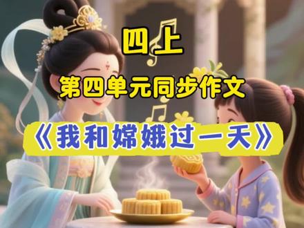 四上第四单元习作《我和嫦娥过一天》#小学语文 #习作