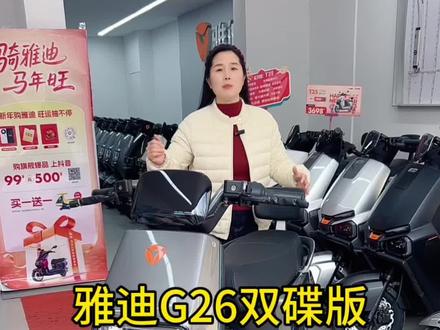 雅迪新款G26双碟版本