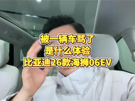 在路上被一台车骂了!2026款比亚迪海狮06EV功能分享!车外传音!#2026款海狮06ev #比亚迪黑科技 #第二代刀片电池