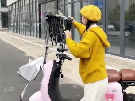 电动车雨棚车棚防雨防晒新款折叠收缩可拆卸电瓶车遮雨车篷防暴雨#电动车雨棚 #折叠雨棚 #防雨防晒