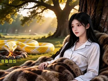 《蛇心予我》第8集:笨大蛇,要是你是人,我就以身相许了#兽世 #甜宠 #动漫