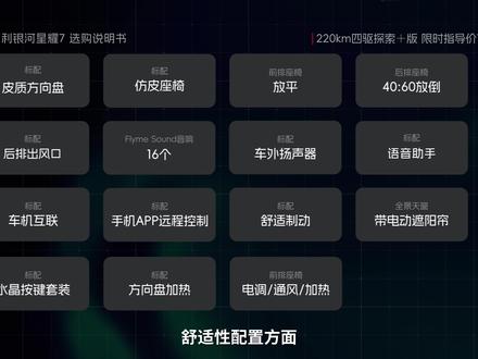 吉利银河星耀7五个版本怎么选? #吉利银河星耀7 #银河星耀7 #选购说明书 #吉利银河