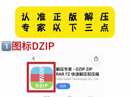 一定要认准我们正版DZIP图标 #解压专家 #解压专家DZIP #正版软件