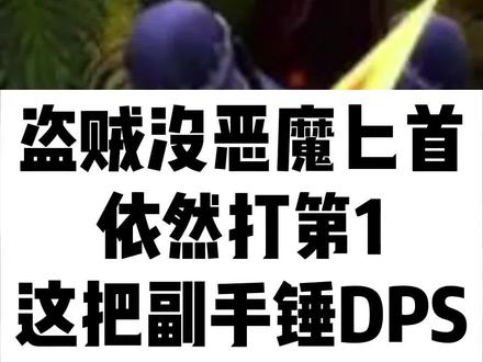 魔兽怀旧服盗贼没恶魔匕首依然打第1!这把副手锤DPS比肩P3武器 #怀旧游戏#魔兽世界#巫妖王之怒#陪玩游戏