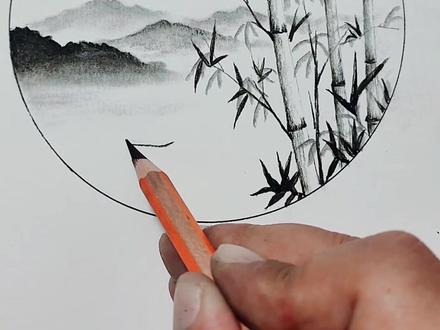 竹子的画法,你学会了吗?#老耿爱画画
