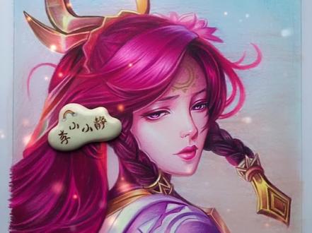 学起来学起来~#伽罗 #彩铅 #手绘 #画画 #抖音小助手