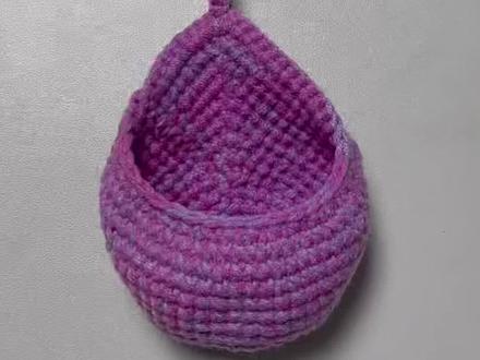 水滴收纳挂篮#我的手工作品 #钩织小物件 #钩织教程