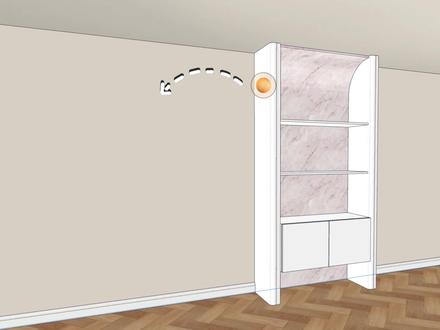 解锁圆弧展示柜的懒人做法,颜值与实用双双在线! #三维家 #圆弧展示柜 #柜子设计 #更适合设计师的智能设计软件 #餐边柜设计