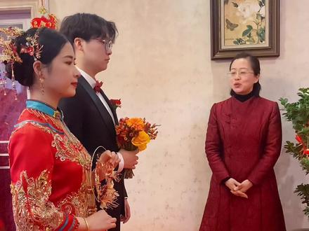 拜堂啦!出世娘肚皮第一次主持拜堂仪式!祝福外甥#农村婚礼习俗 #婚礼