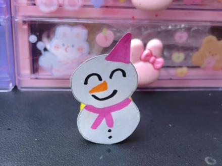#手工 #一起做手工 跟我一起做好玩的雪人不倒翁