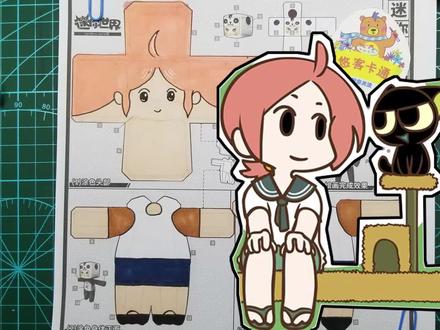 边吃早餐边画画,把罗小黑战记中的罗小白做成迷你世界皮肤