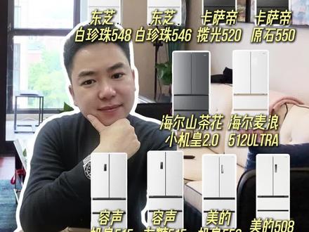 冰箱怎么选不花冤枉钱?东芝卡萨帝海尔美的容声实用机型汇总 #冰箱怎么选 #东芝白珍珠 #海尔485 #美的508 #容声515