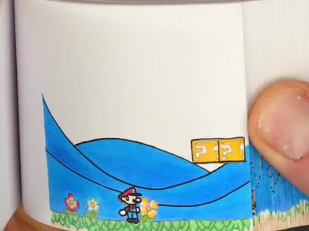 国外大神手绘翻页动画,画风奇特,蝙蝠侠太搞怪 #手翻画