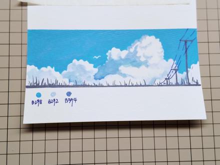 三支笔画完蓝天白云 蓝天白云风景画丙烯马克笔保姆级新手教程丙烯画
#丙烯马克笔 #翻翻乐 #风景画教程 #治愈系风景 #跟我一起学画画