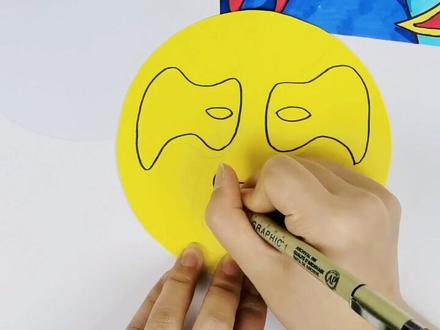 中国神奇的传统艺术--川剧变脸#创意美术 #儿童画 #美术 #传统文化艺术 #画画 #画画其实很简单