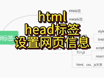 前端 HTML head标签设置网页信息#前端 #每天学习一点点 #编程