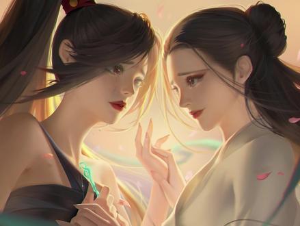 【板绘】青蛇白蛇:我一回眼,你在眼前