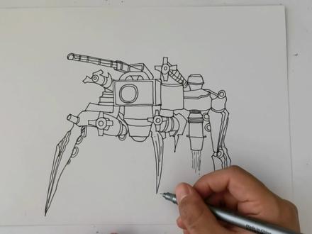 蜘蛛监控升级归来#一学就会#画画#蜘蛛监控#绘画教程#监控人