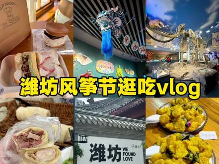 潍坊风筝节🪁三天两夜vlog人均500逛吃攻略 #潍坊美食 #潍坊旅游 #潍坊风筝节 #风筝节放飞的是想象力 #旅游攻略