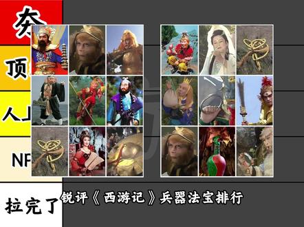 锐评西游记兵器法宝排行 #西游记 #孙悟空 #猪八戒 #沙僧 #太上老君