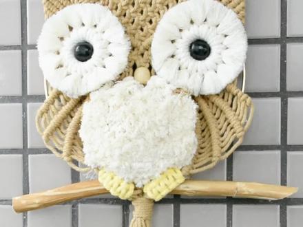 #手工编织教程 猫头鹰制作过程(下)