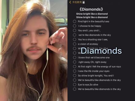 腮不来来🉑呆萌#diamonds #rihanna #翻唱 #欧美音乐 #dou上热门