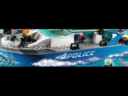 乐高60277警用多功能巡逻艇拼搭记录 #拼积木 #乐高积木搭建 #乐高