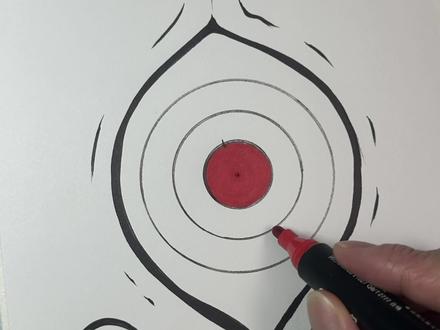 粉丝想看的轮回写轮眼九勾玉简单画法教程。 #手绘 #绘画过程 #轮回眼 #跟着抖音学画画 #抖音小助手 @抖音小助手