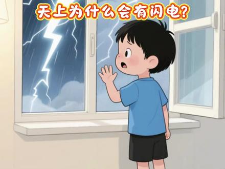 少儿百科|天上为什么会有闪电? #创作者中心 #创作灵感 #育儿科普 #亲子教育 #育儿知识