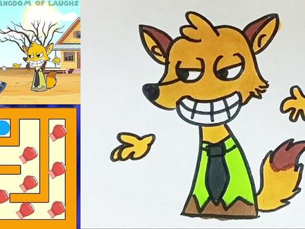 狐狸和兔子#画画 @抖音小助手 @抖音创作小助手