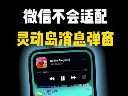 微信消息通知不会适配灵动岛!!!#iphone #苹果手机 #钛客计划 #涨知识