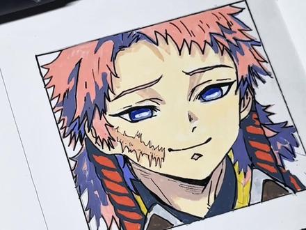 那年死的不止锖兔 还有一个爱哭鬼#鬼灭之刃 #锖兔 #富冈义勇 #无CP向 #手绘