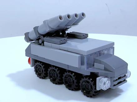 今天教大家用几块积木搭建一辆导弹发射车#乐高moc #拼装模型 #乐高积木搭建 #玩积木的王子